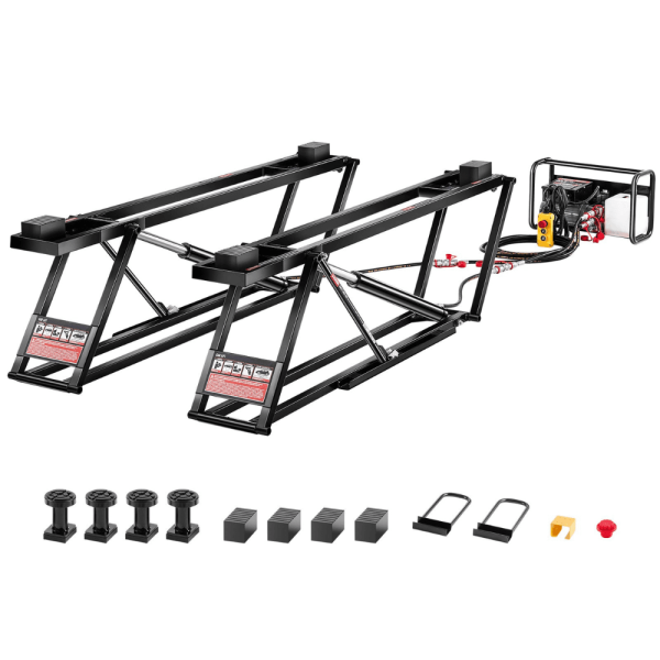Adjustable Car Lift with Remote Control – 5,000 lb Capacity, Home Garage