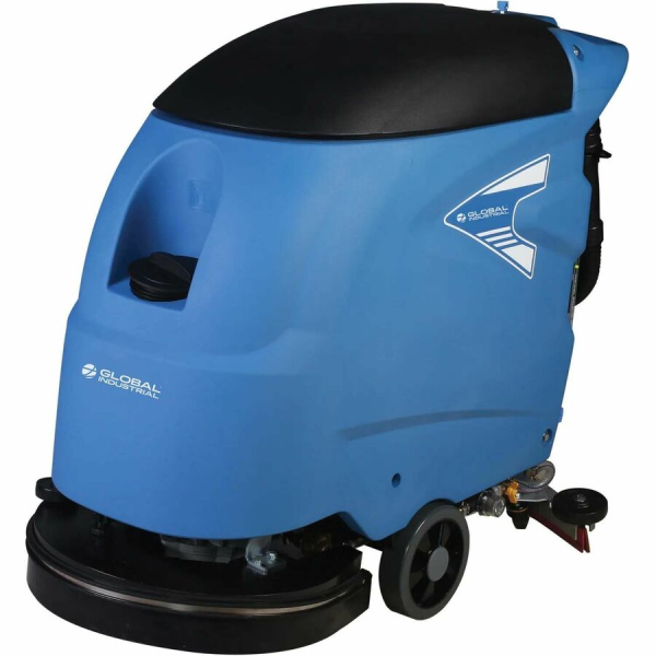Global Industrial Electric Walk-Behind Auto Floor Scrubber – 18 Inch Cleaning Path