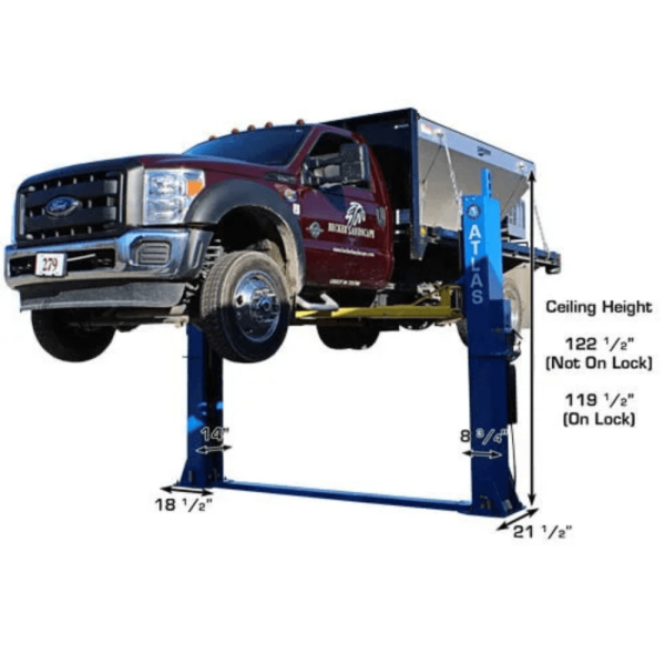 Atlas BP12000X Commercial Baseplate 2-Post Car Lift – 12,000 lb Capacity
