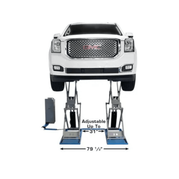 Atlas High-Rise Scissor Car Lift – 9,000 lb Capacity