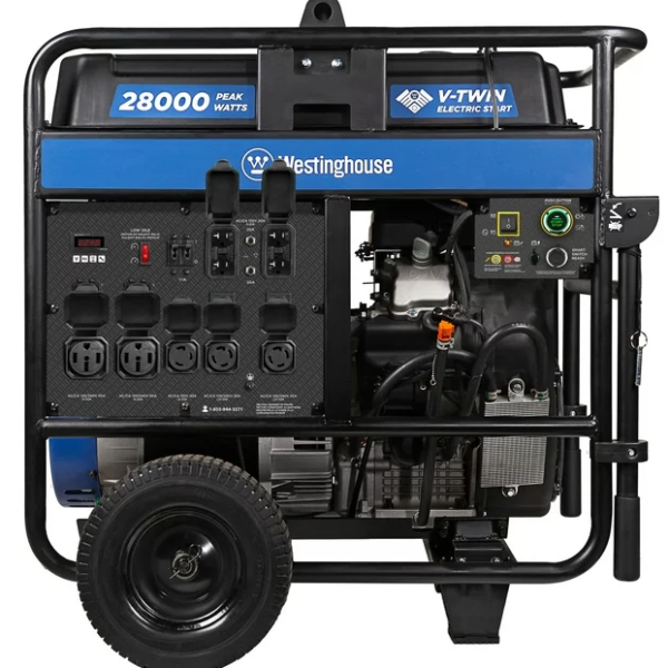 Westinghouse WGen20000c Portable Generator – 28,000 Peak Watt, Remote Electric Start, CO Sensor