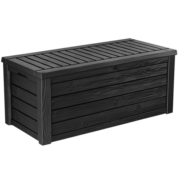 Keter Westwood 150 Gallon Outdoor Storage Bench & Deck Box, Graphite